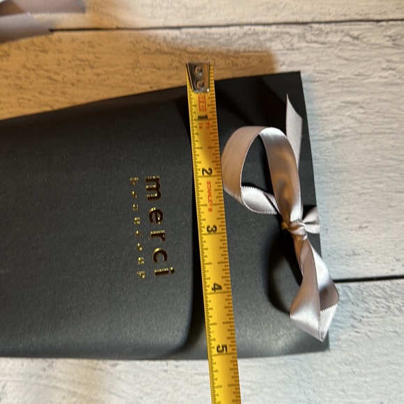 12 Pcs Paper Bags ( Merci Beaucoup ) Gift Bag, Packaging Box with Gray Ribbon - Picture 9 of 11